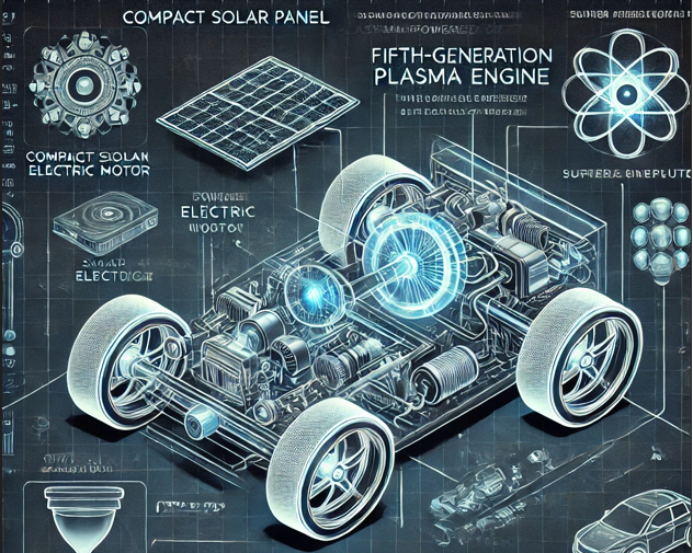 Esquema del motor de plasma